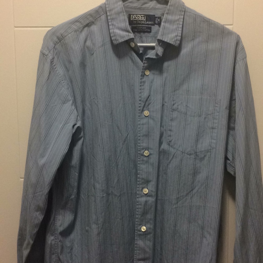 Polo by Ralph Lauren blue long sleeve shirt M